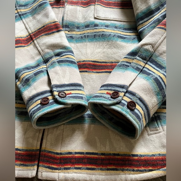 Tommy Bahama & Pendleton Island Serape Stipe Shirt Jacket Size XXL - Picture 8 of 13